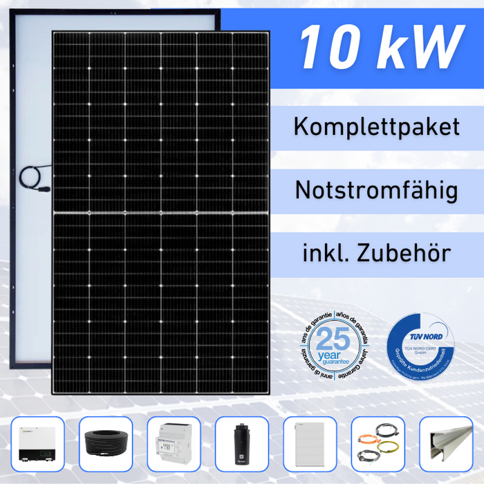 Komplettset 10 kW mit SPH-Wechselrichter und Speicher